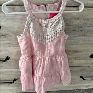 Lilly Pulitzer Pink and White Striped Kids Blouse